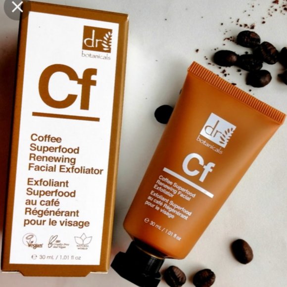 NEW 5/$20 π Dr. Botanicals Coffee Superfood Renewing Facial Exfoliator - Picture 3 of 7